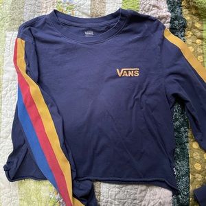 vans long sleeve crop top